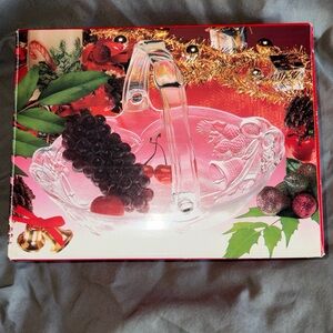 Mikasa Crystal Holiday Basket